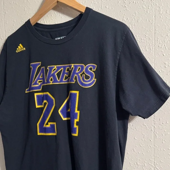 Adidas Lakers Black T-Shirt - Picture 5 of 8